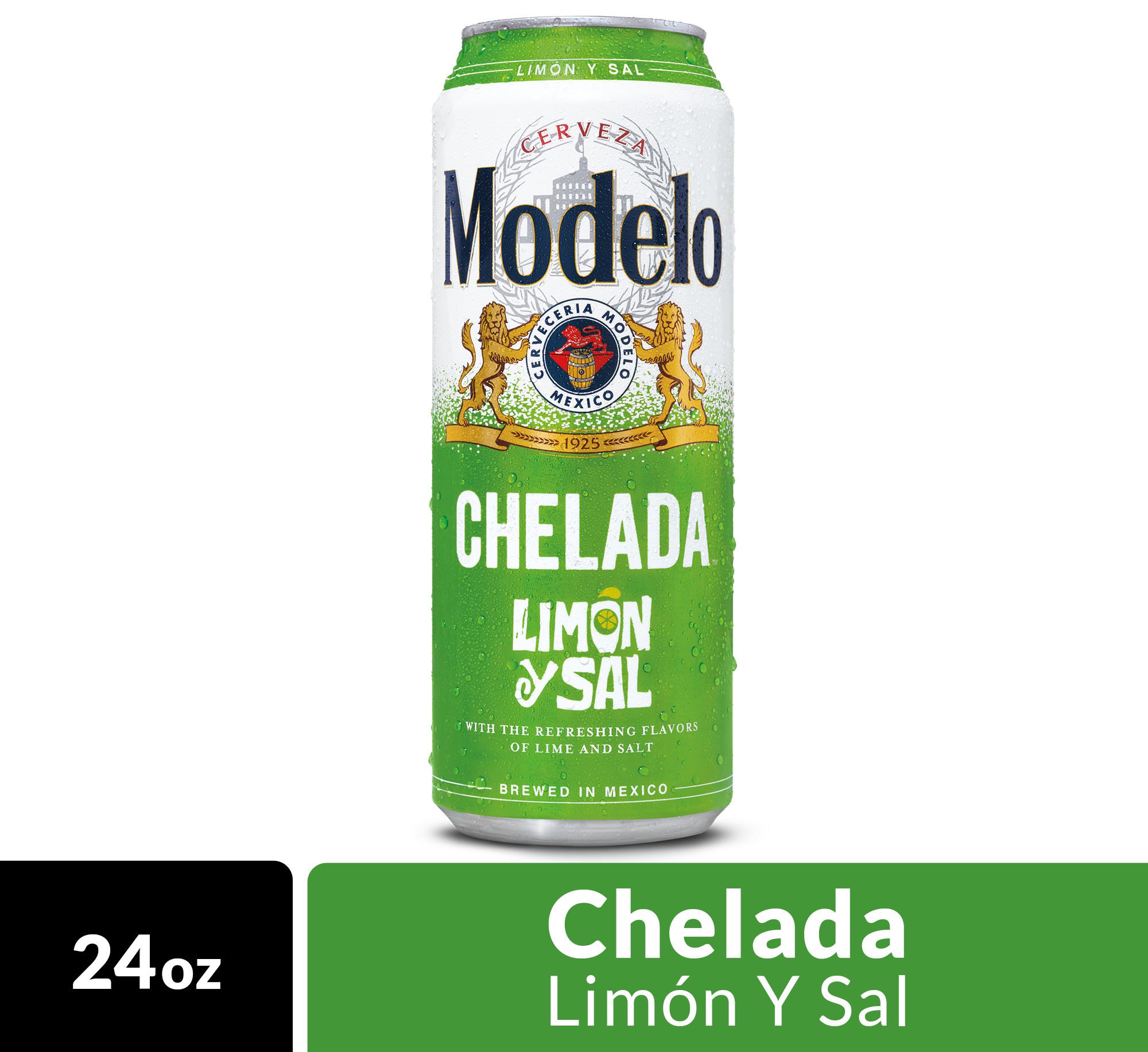 Modelo Chelada Limon Y Sal 24oz Can 24oz.