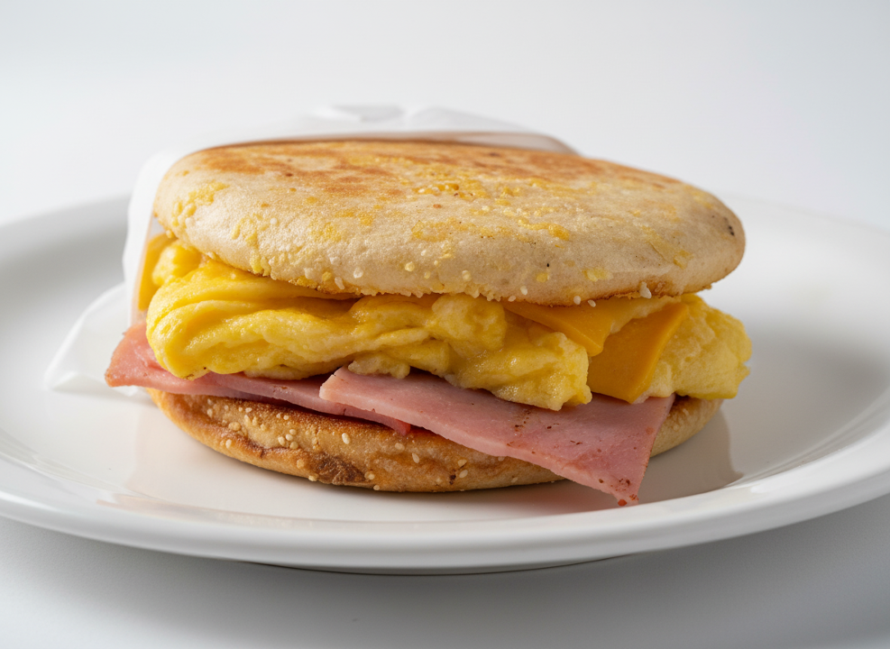 Savory Muffin Egg Sandwich.
