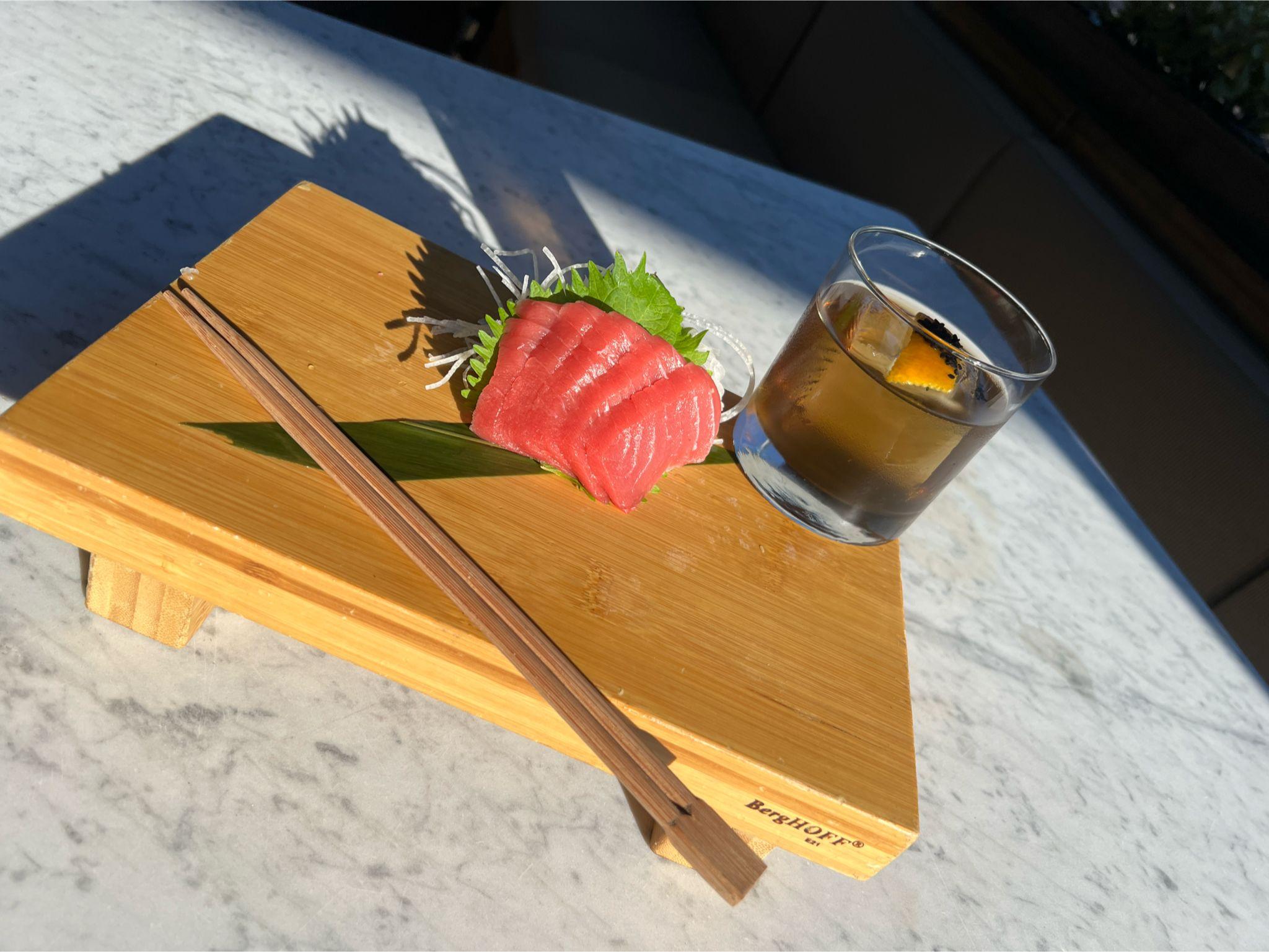 Bluefin Tuna Sashimi.
