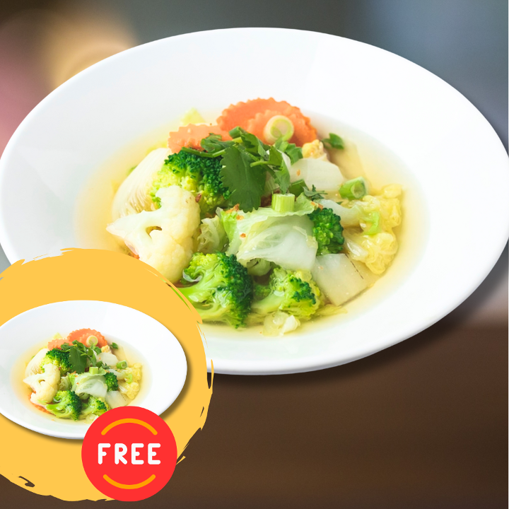 2X Vegetable Soup (BOGO).