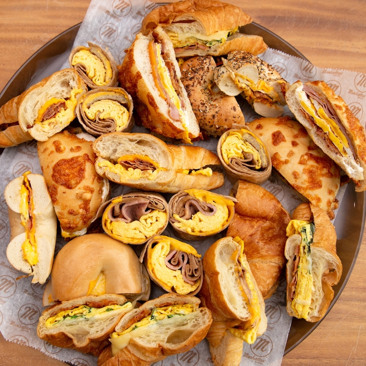 Hot Breakfast Sandwich Platter.
