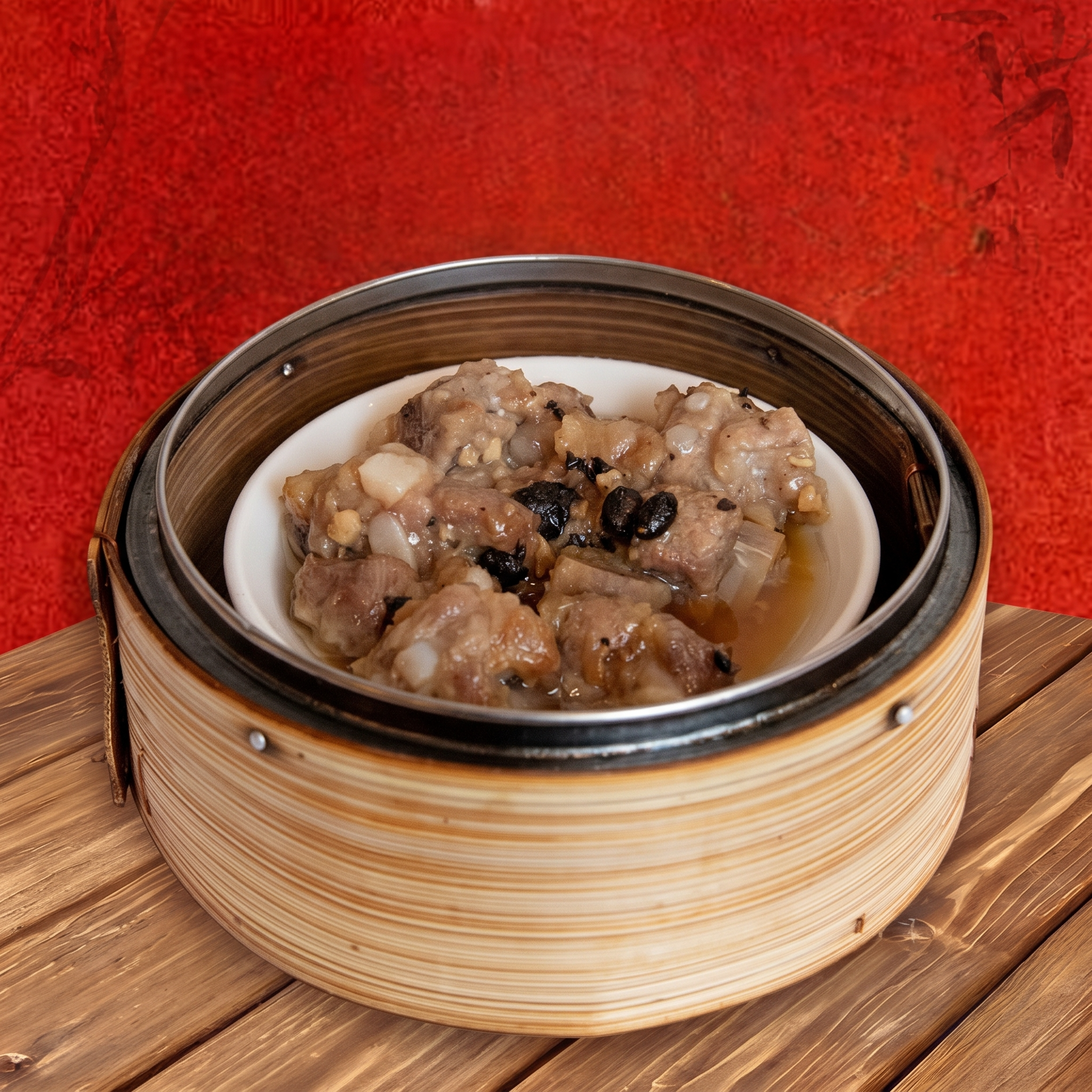 A5. 豉汁蒸排骨/Spareribs in Black Bean Sauce Dim Sum.