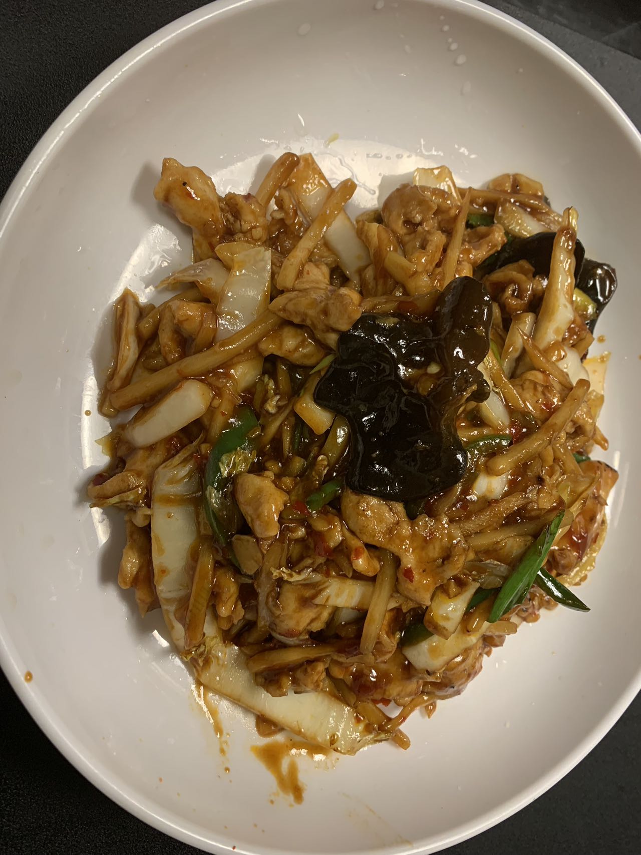 34 鱼香鸡CHICKEN WITH GARLIC SAUCE🌶️.