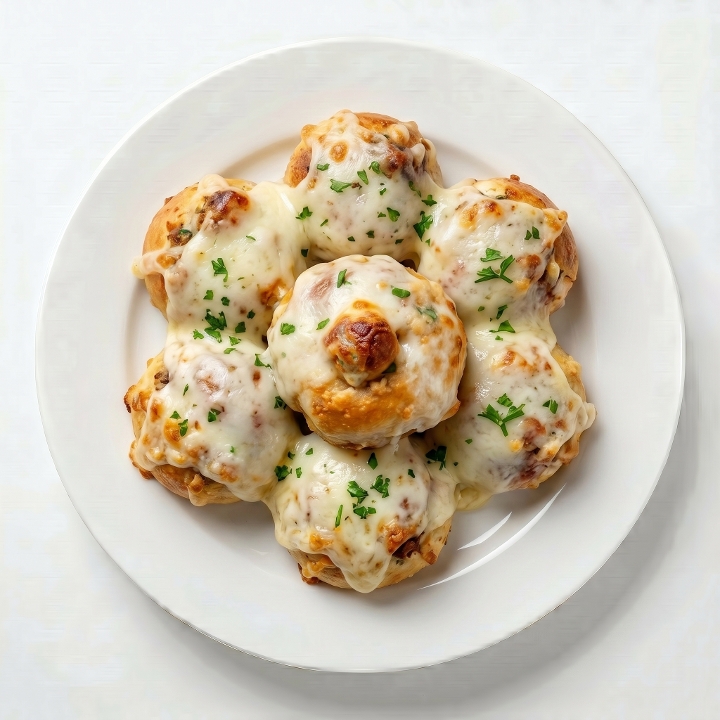 6 Garlic Cheese Knots.