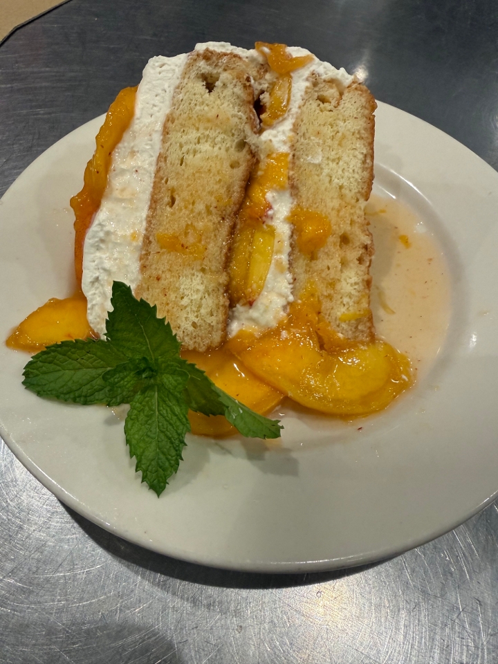 Peach Cream Cake.