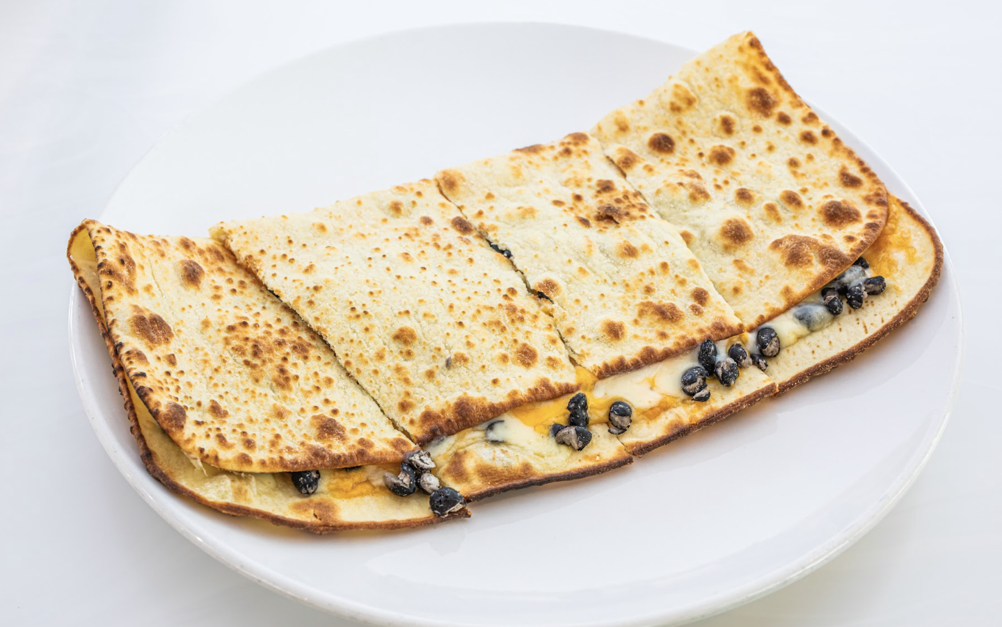 Black bean n cheese piadina.