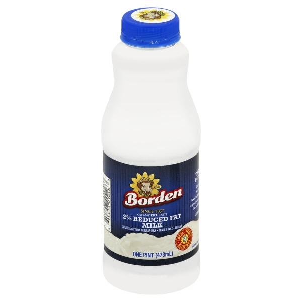 Borden Milk, Reduced Fat, 2% Milkfat - 1 Pt.