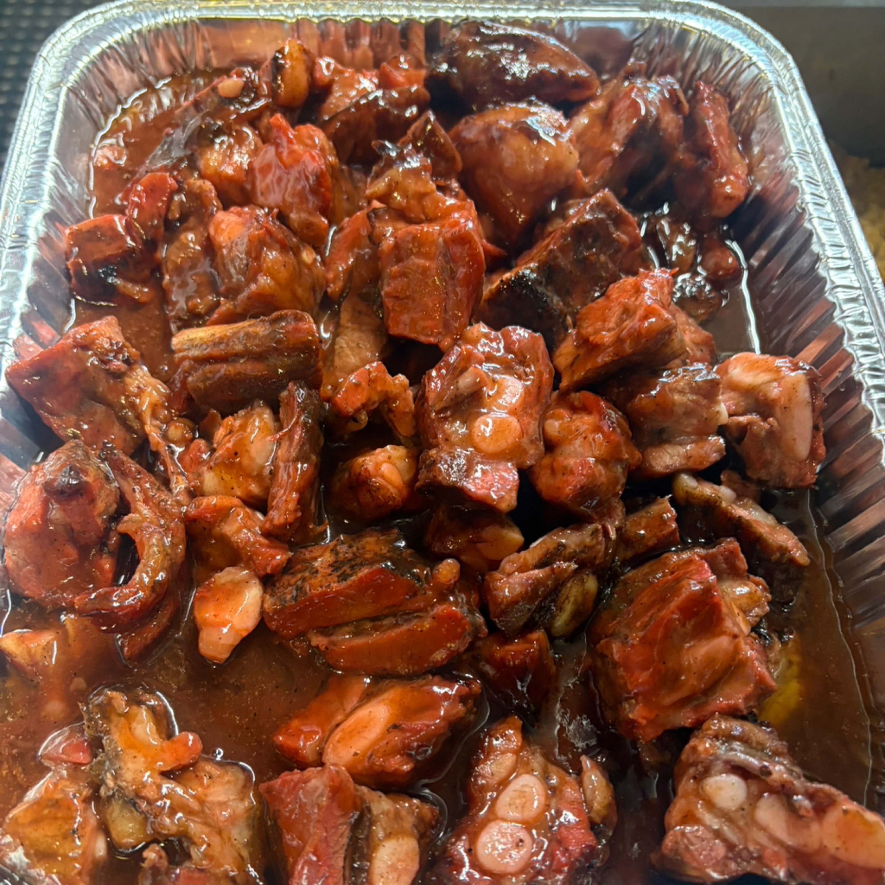 1/2 pan rib tips.