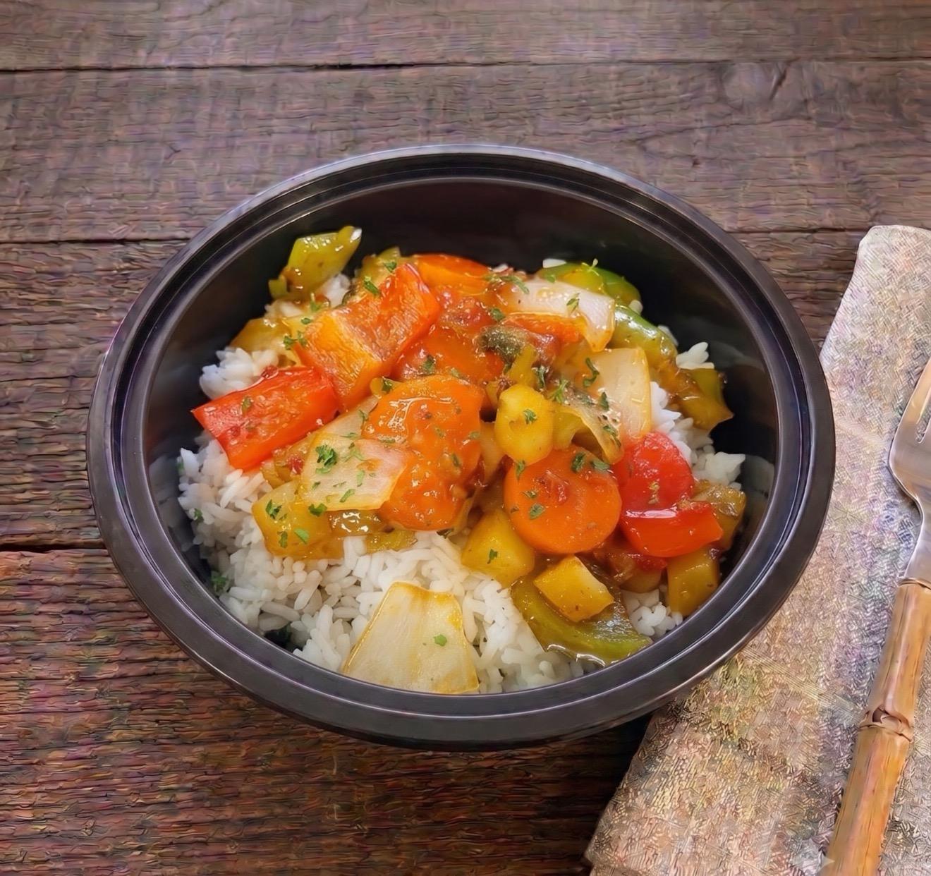 Sweet Chili Veggie Bowl.