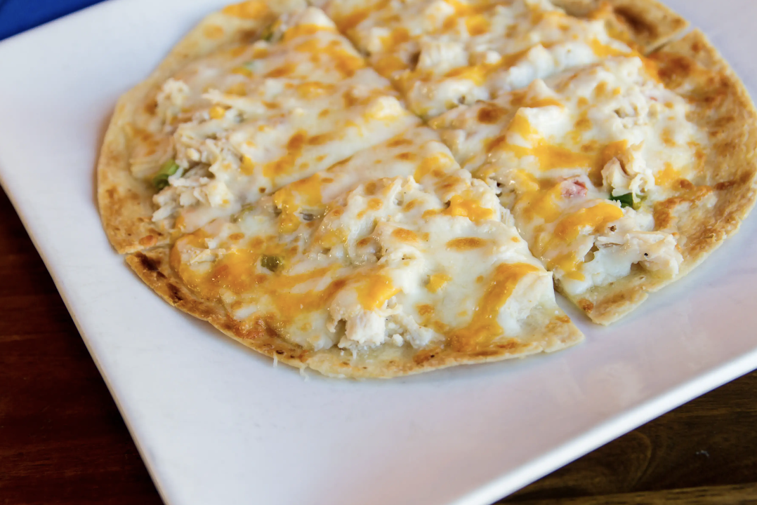 Open Face Quesadilla.