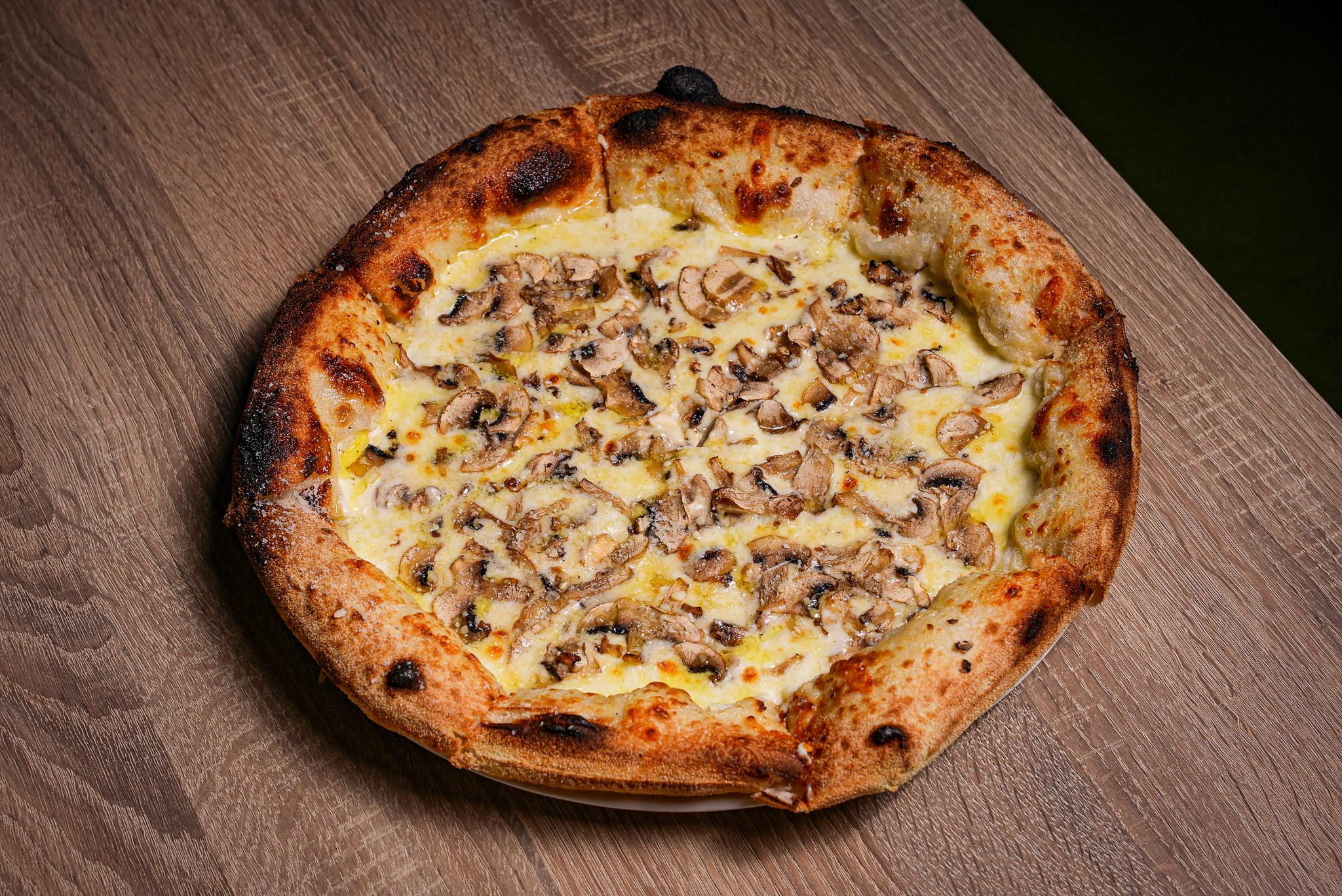 Truffle Mushrooms Pizza.