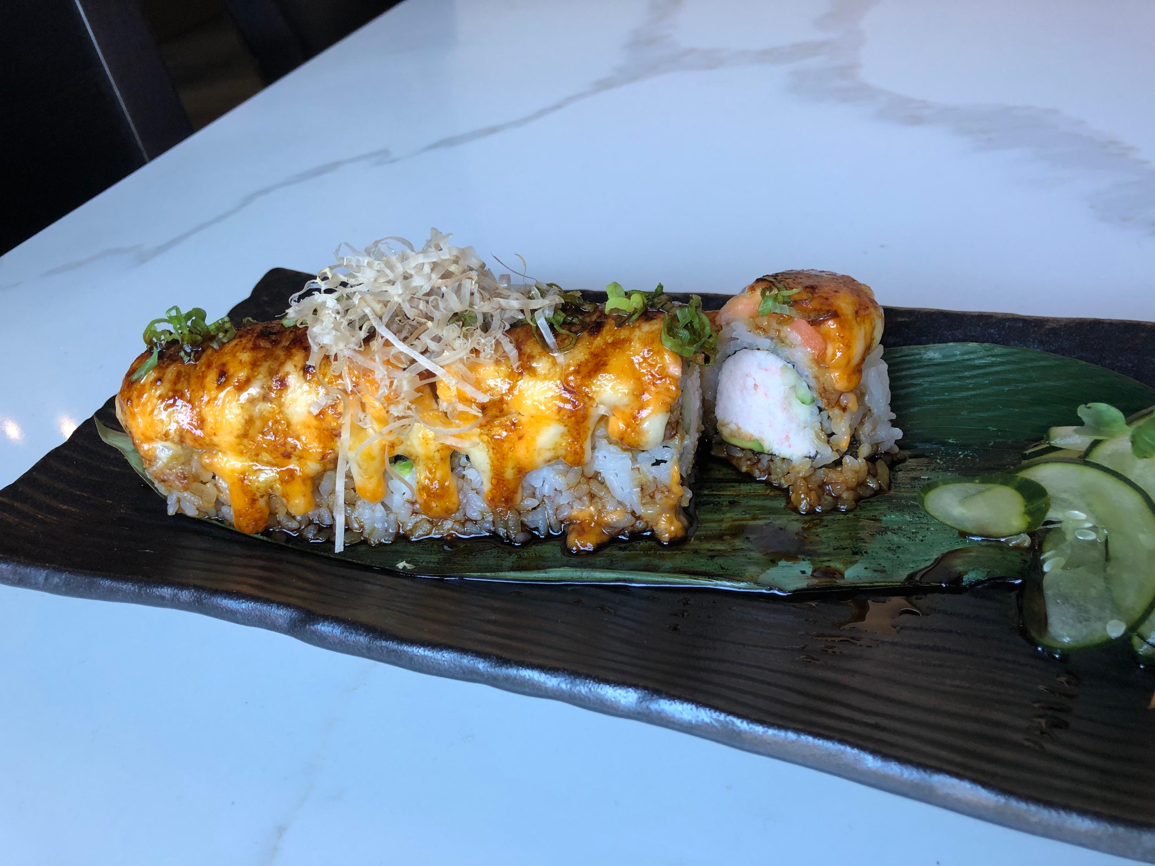 Baked Salmon Roll.