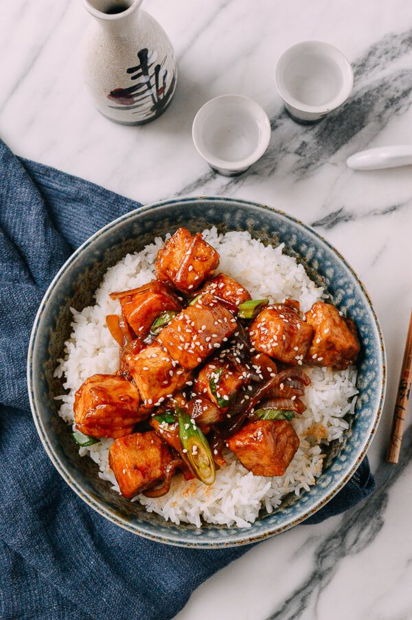 Tofu bulgogi rice.