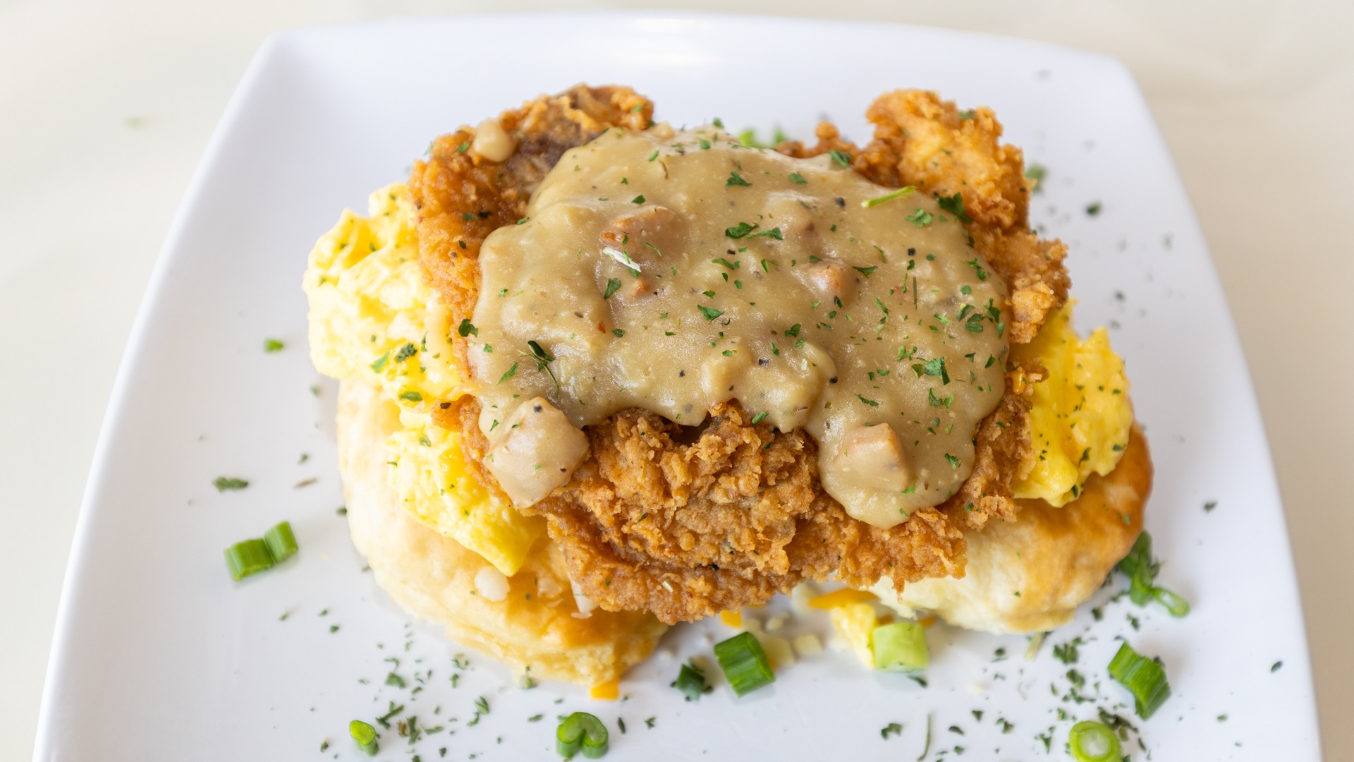 Chop House - Pork Chop Biscuit.
