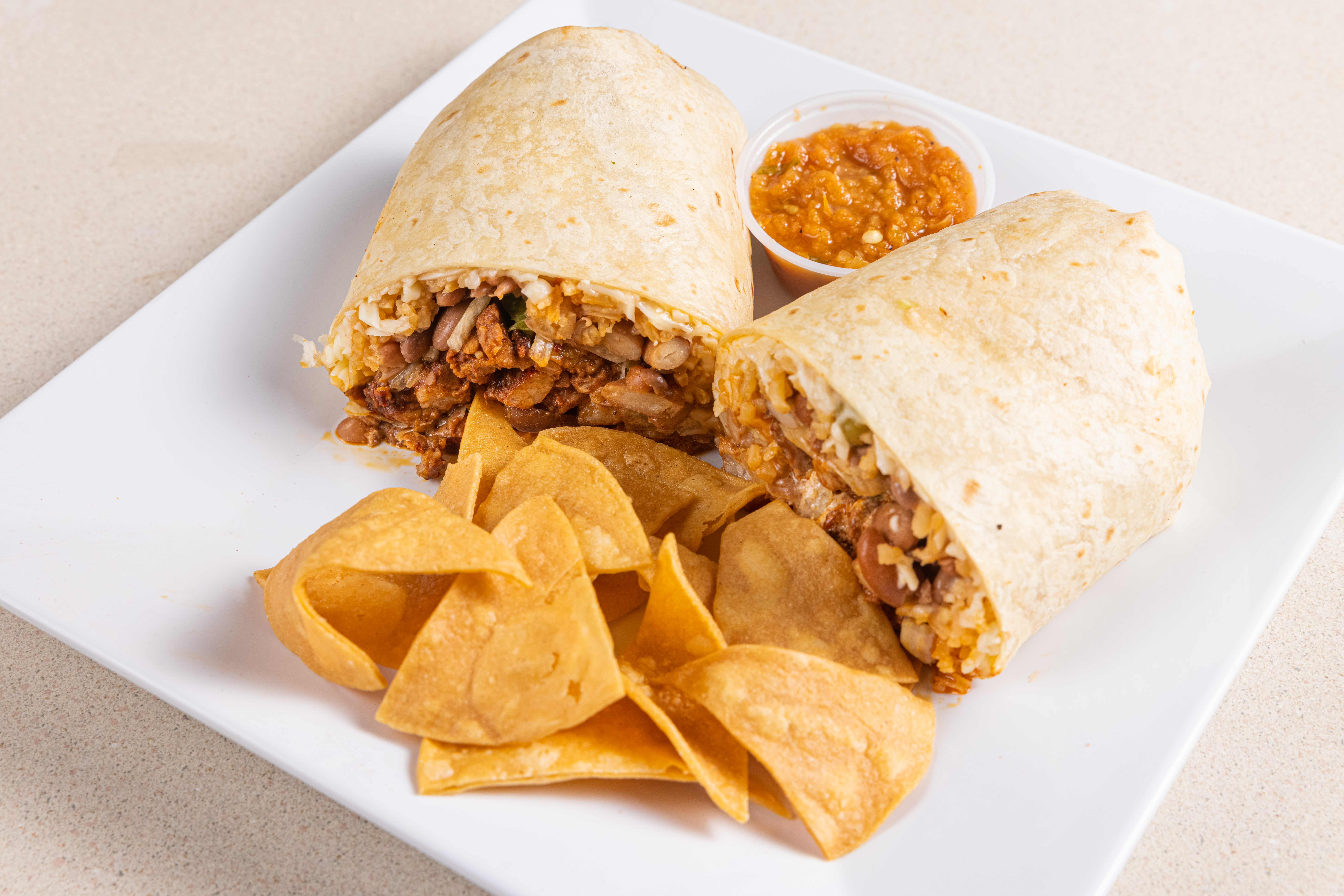 Spicy Pork Burrito.