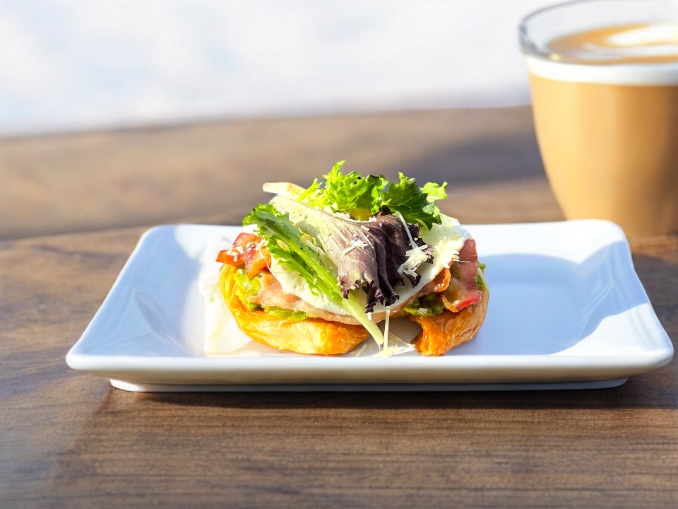 *Over Easy Bacon Deluxe Croissant.