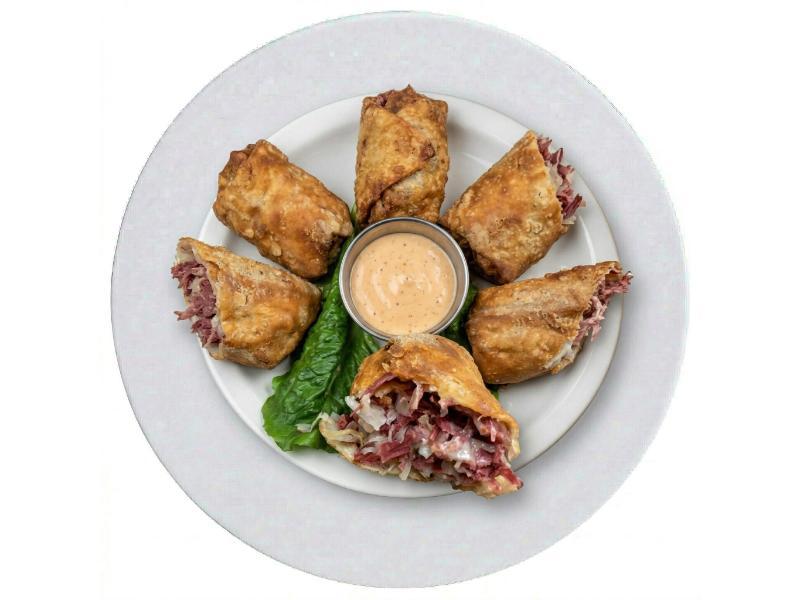 Corned Beef Egg Rolls.