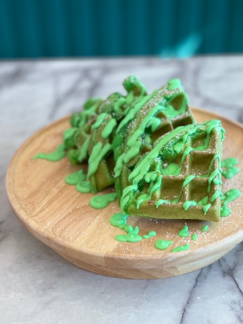 Mochi Waffle - Pandan.