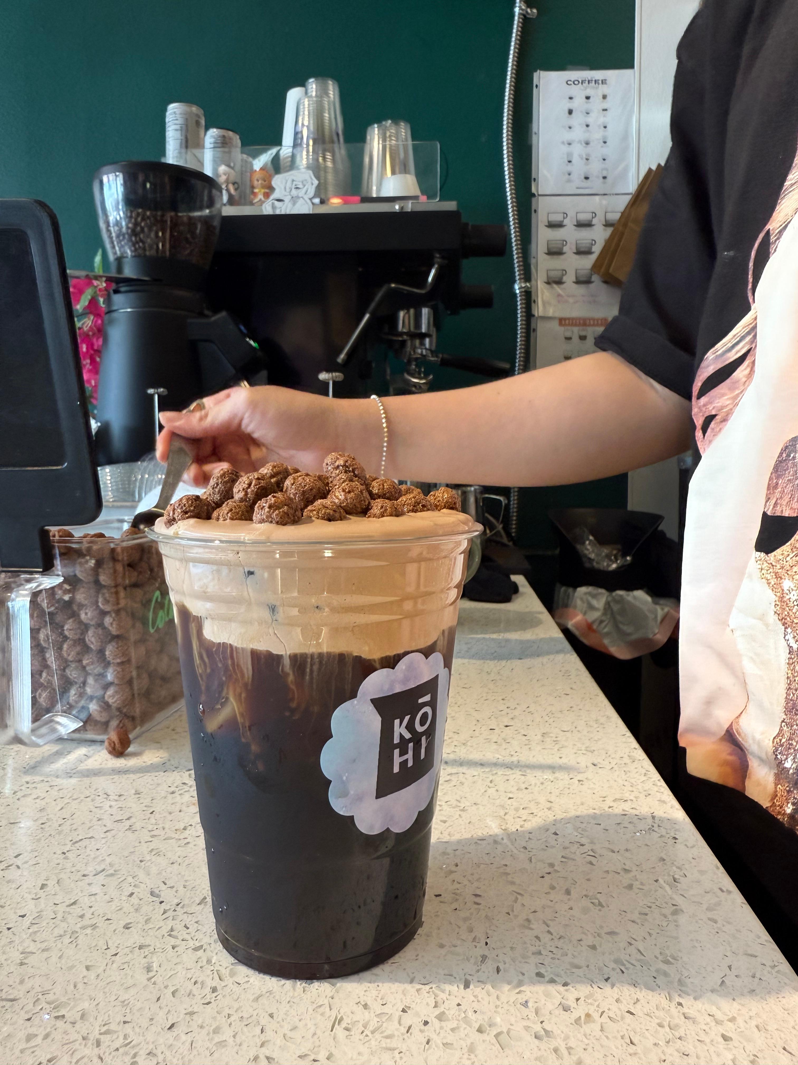 COCOA PUFF COLD BREW.