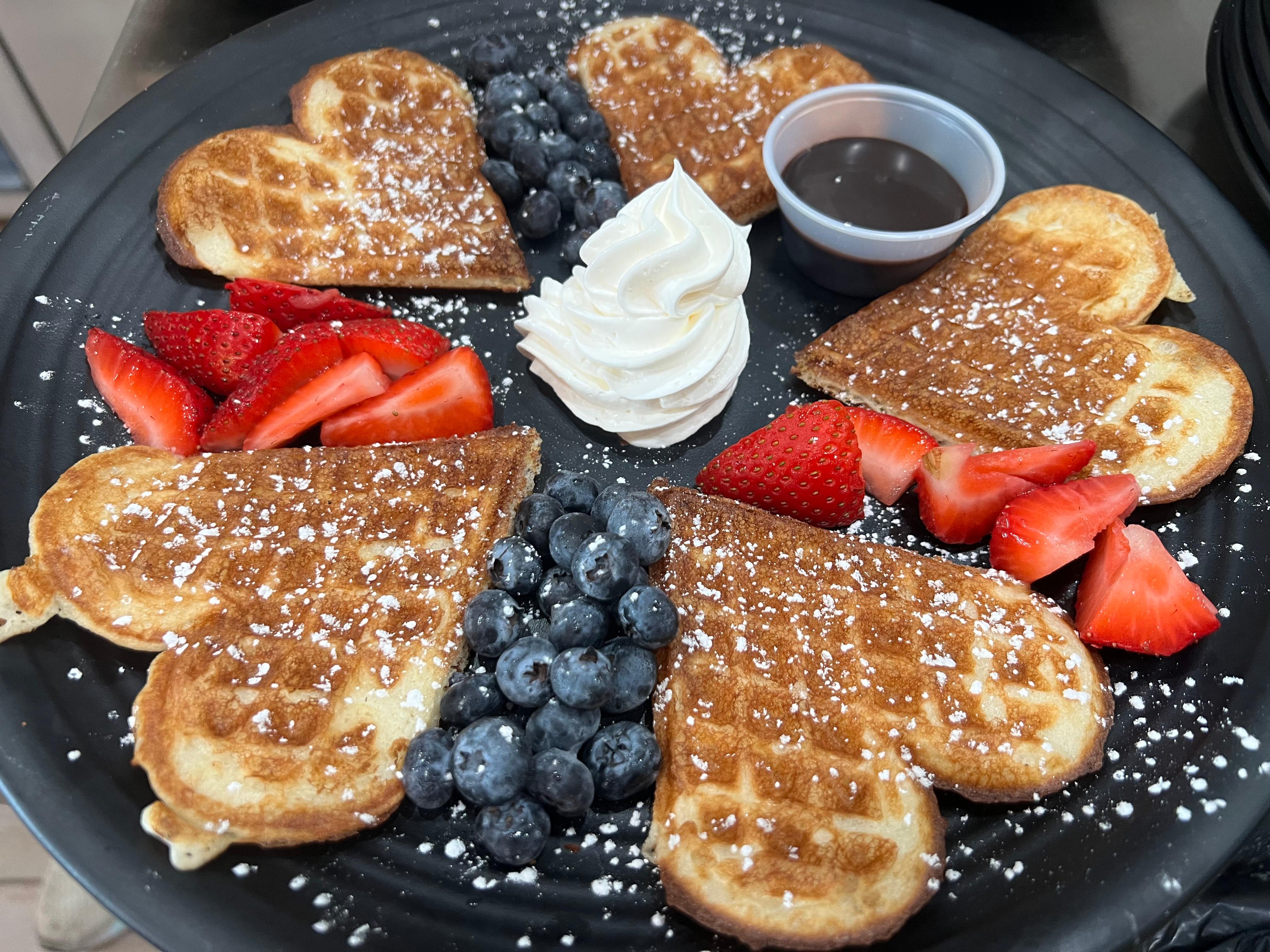 Fruit & Waffle.