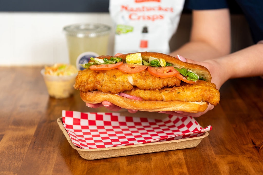 Crispy Haddock Sandwich.