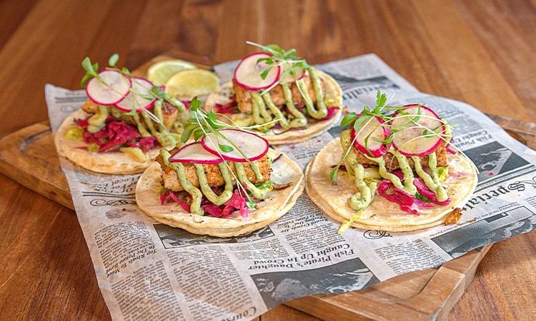 Blackened Mahi Tacos.