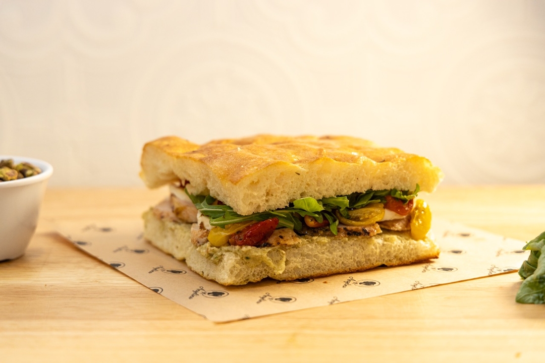 Chicken Focaccia Sandwich.