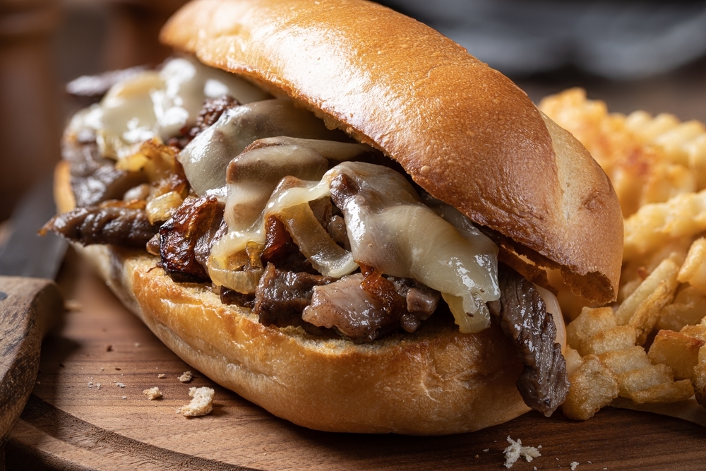 STEAK AND CHEESE.