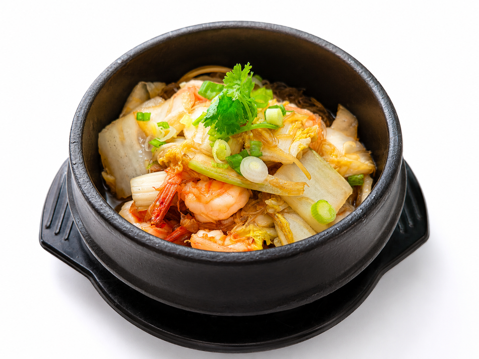 Shrimp Clay Pot.