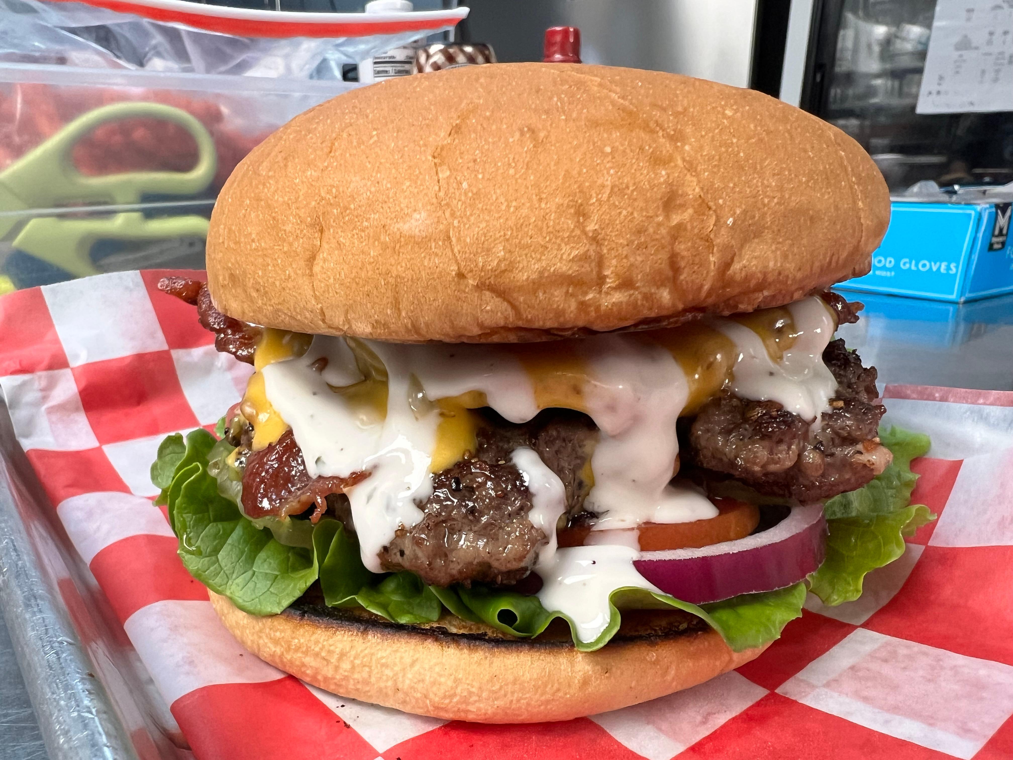 Bacon Ranch Cheeseburger & Fries.
