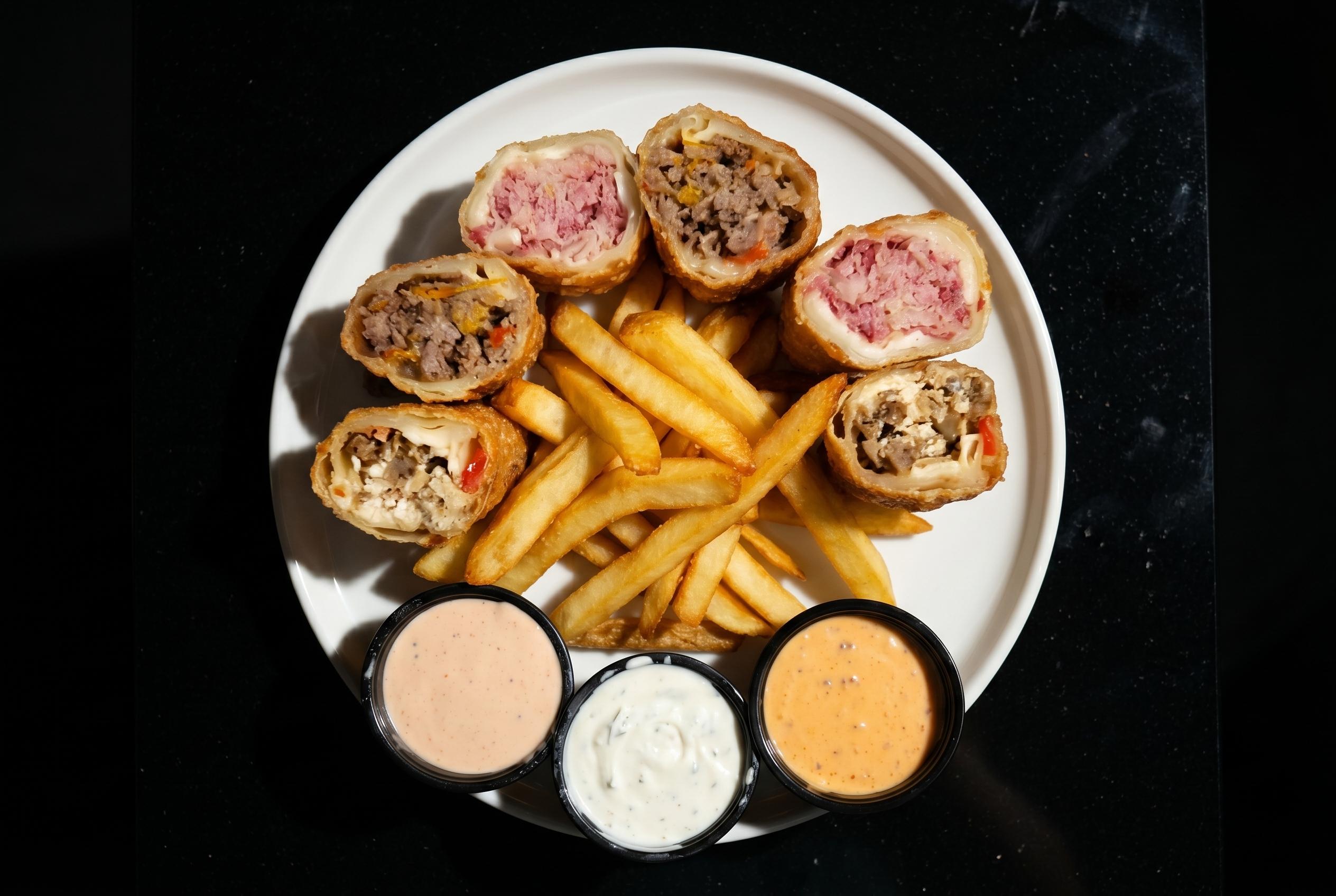 Eggroll Sampler.