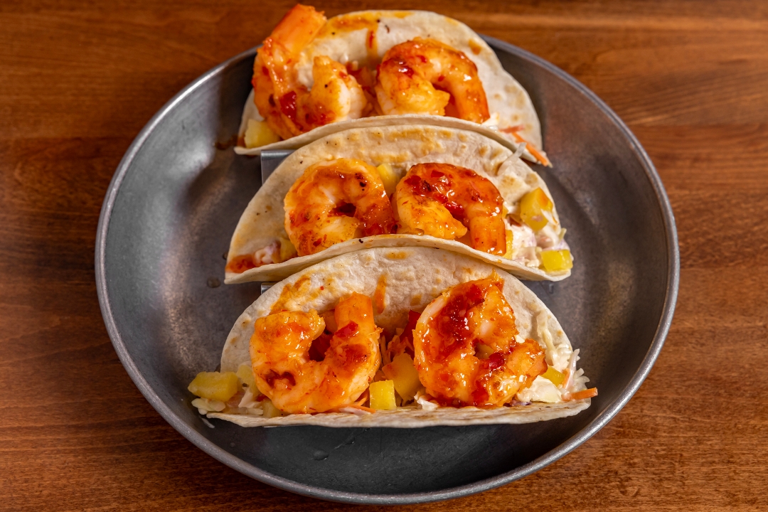 Spicy Shrimp Tacos.