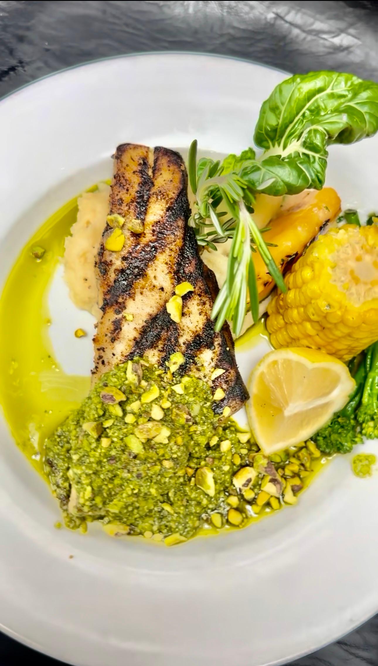 Grilled Swordfish Steak.