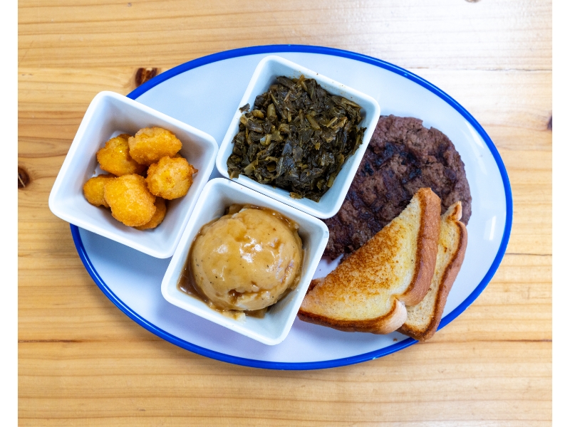 Hamburger Steak.