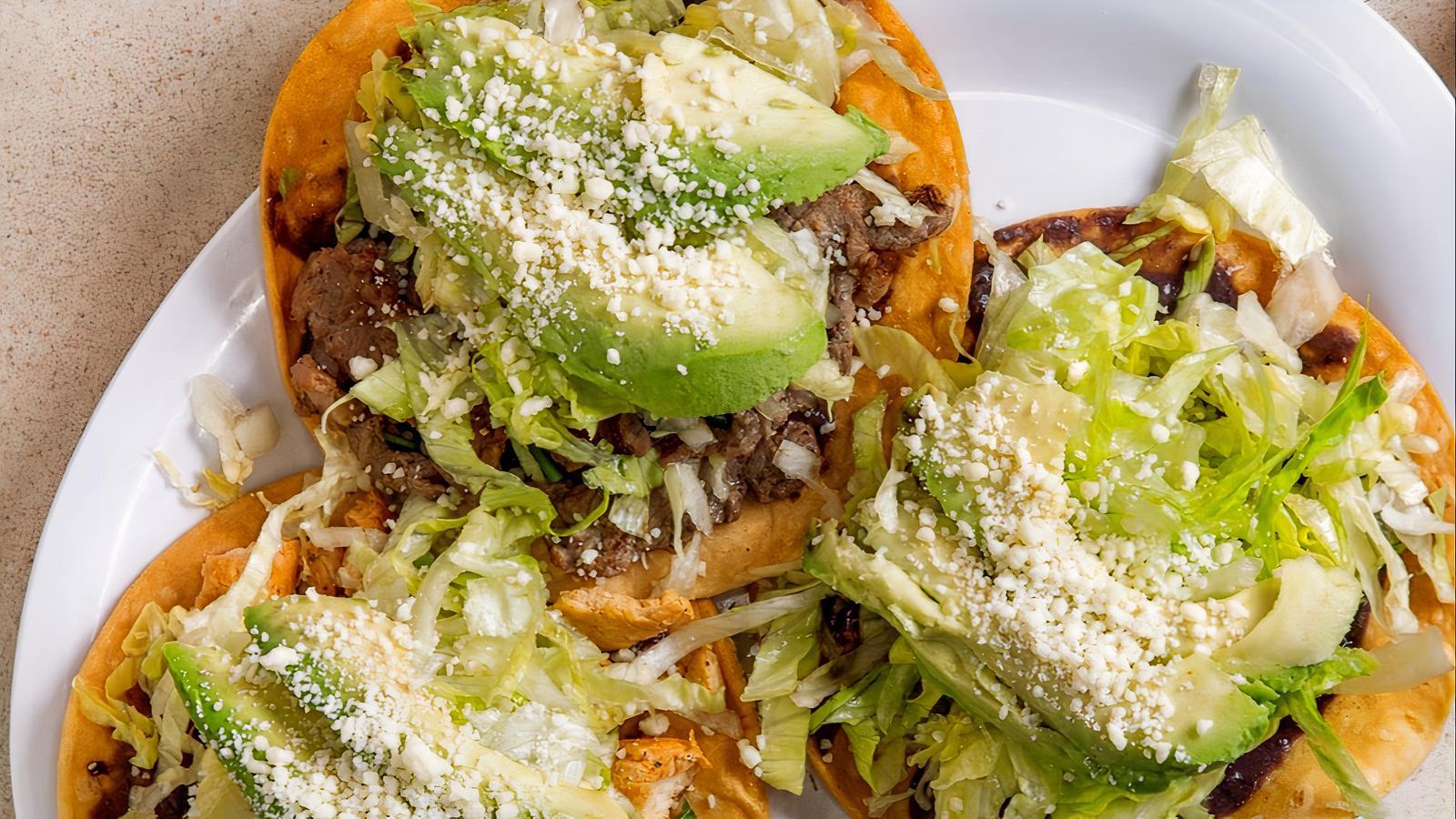 Spicy Pork Tostada.