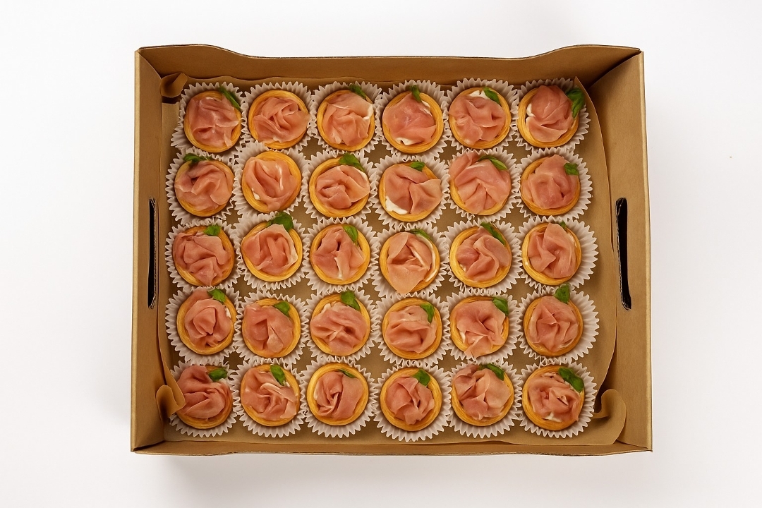 Prosciutto Baby Tart Platter.