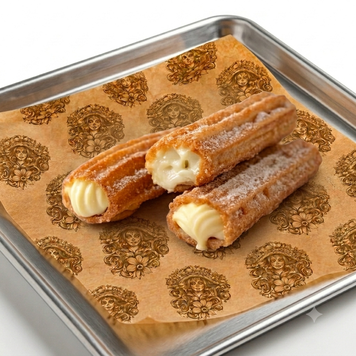 CHURROS WITH CREAM.