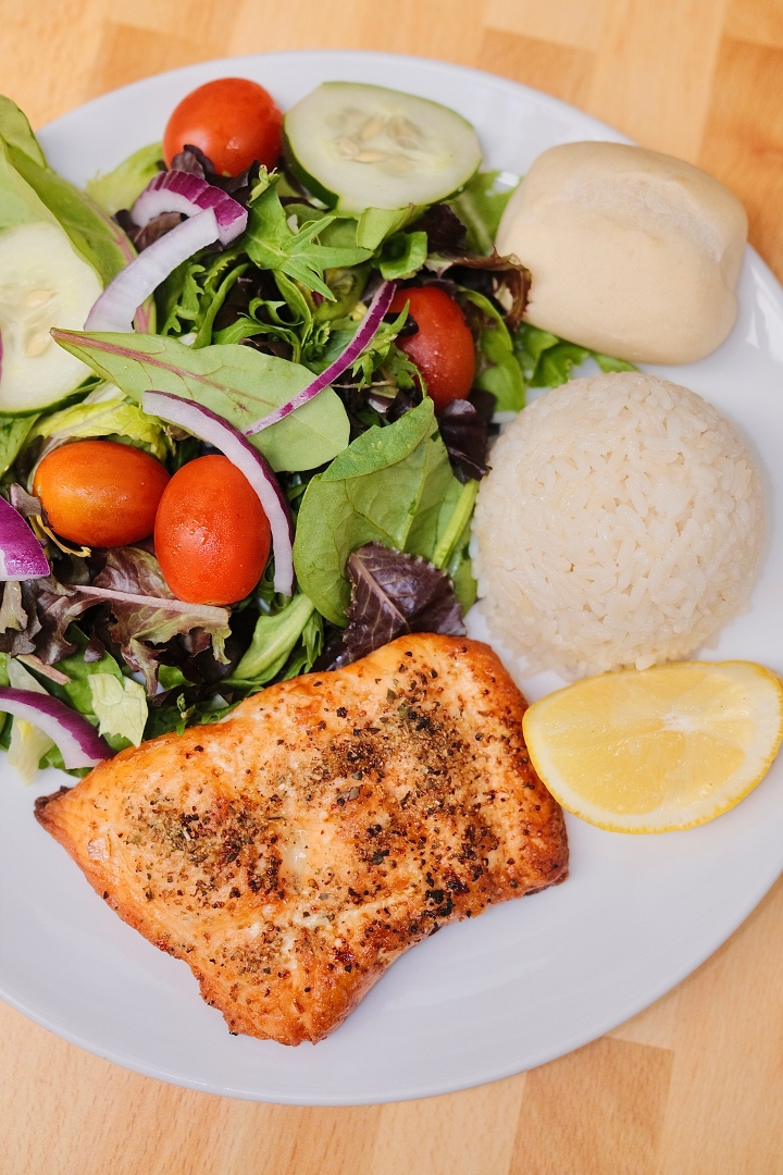 Grilled Salmon.