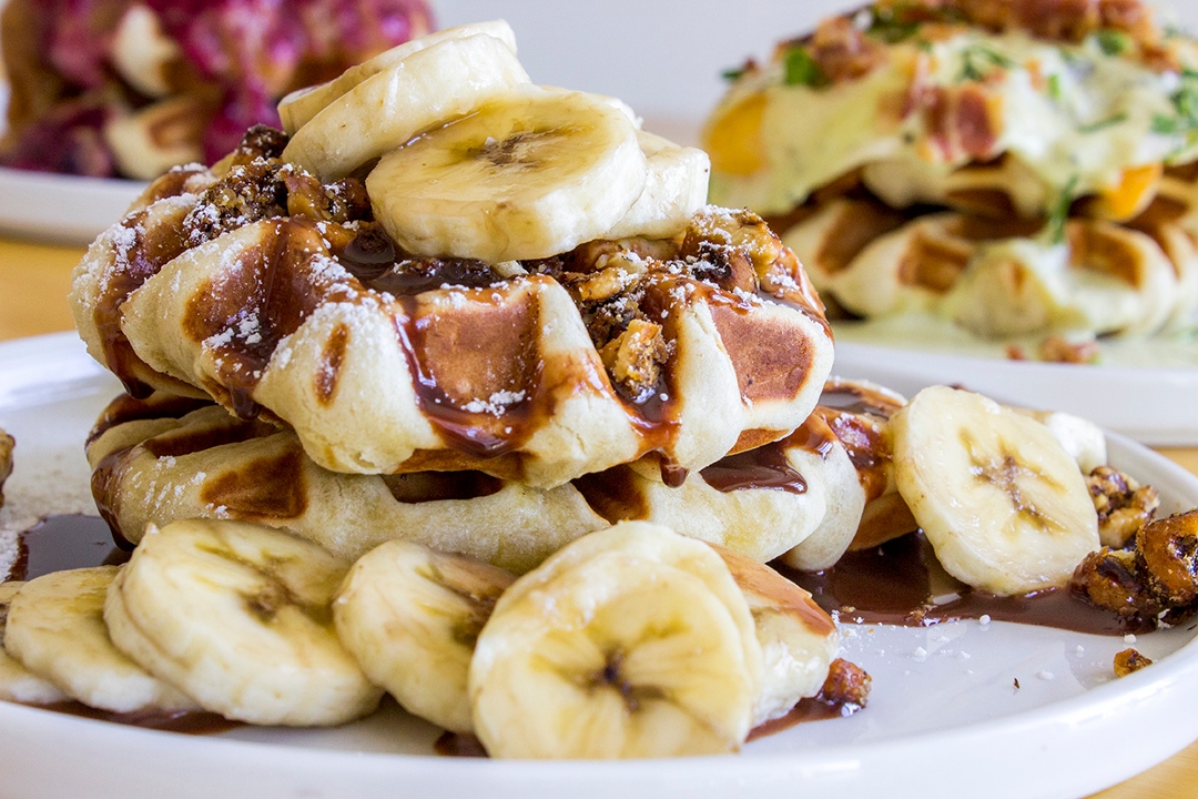 Banana Nutella Waffle.