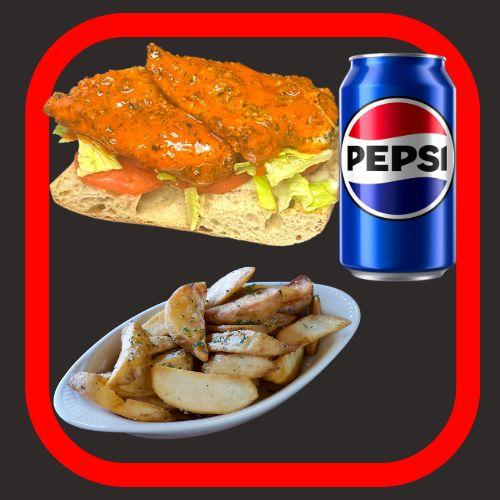 Buffalo Chicken Sandwich Deluxe.