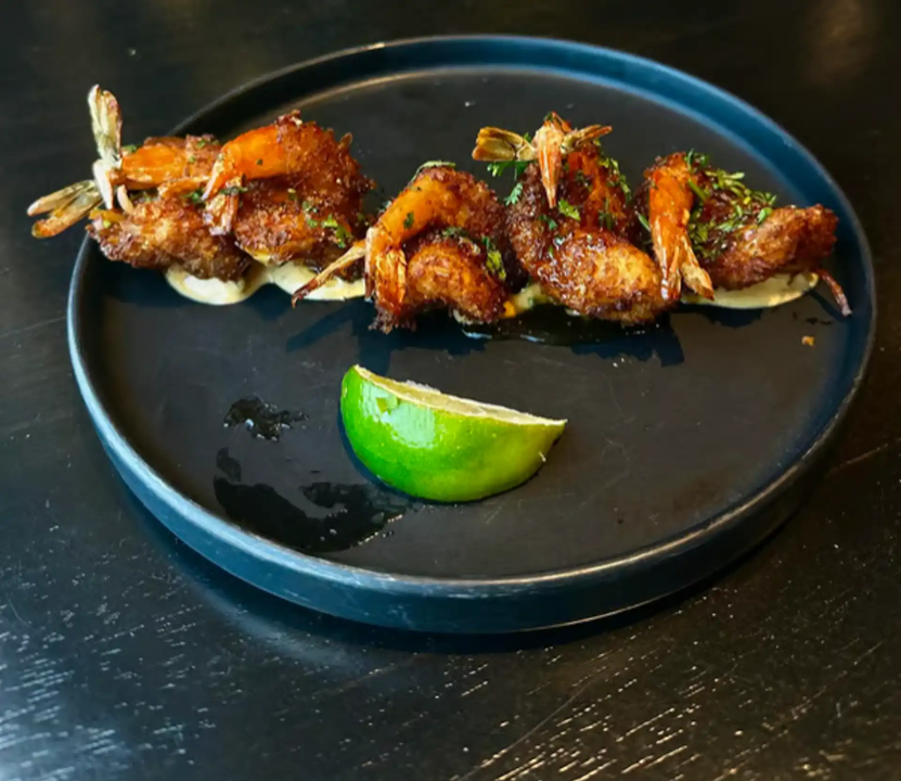 Honey Pepper Coconut Shrimp.