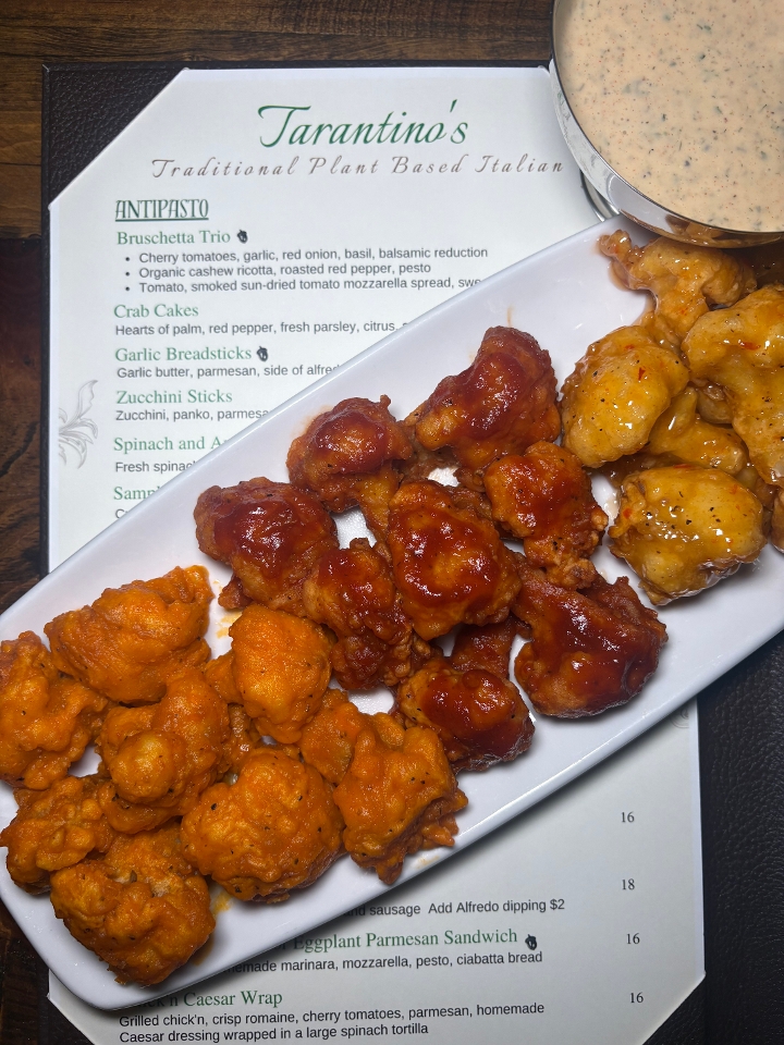 Cauliflower Wing Trio.
