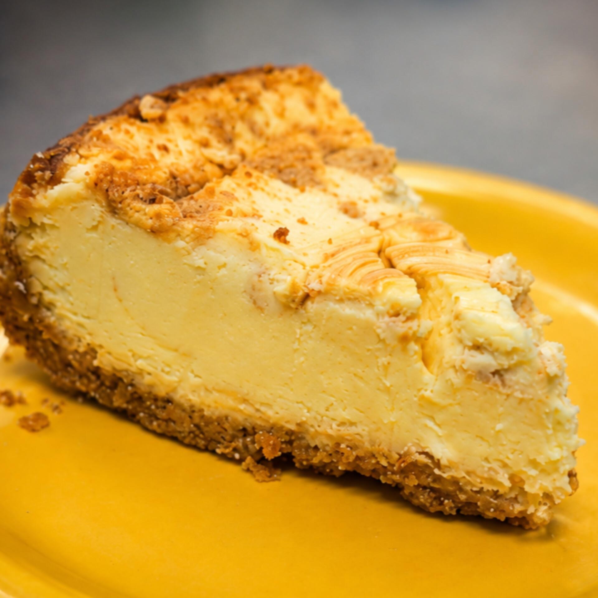 Salted Caramel Swirl Cheesecake.