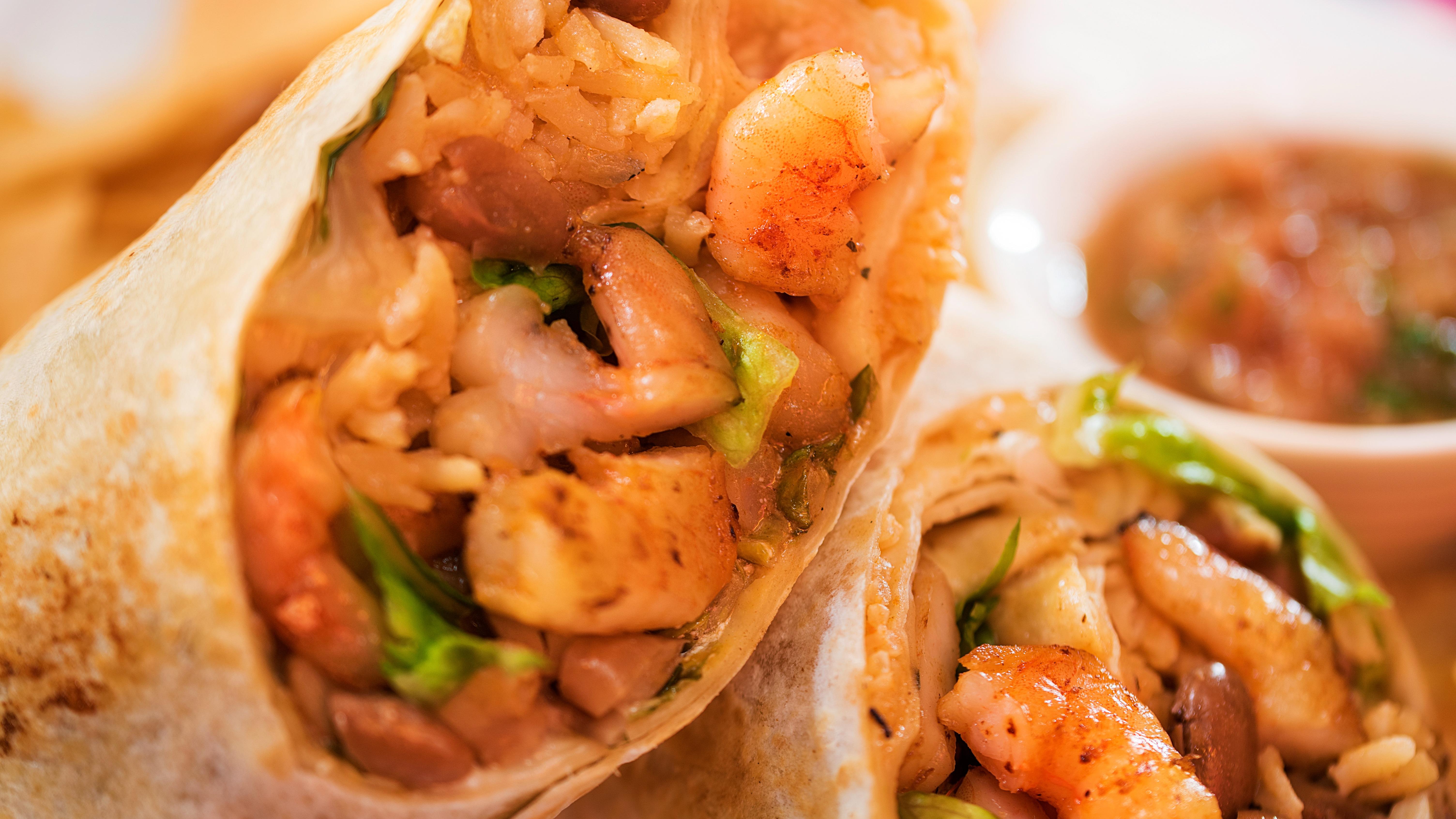 Shrimp Burrito.