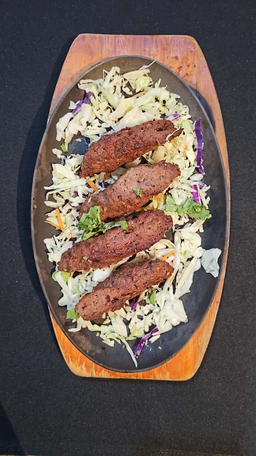 Lamb Seekh Kebab.