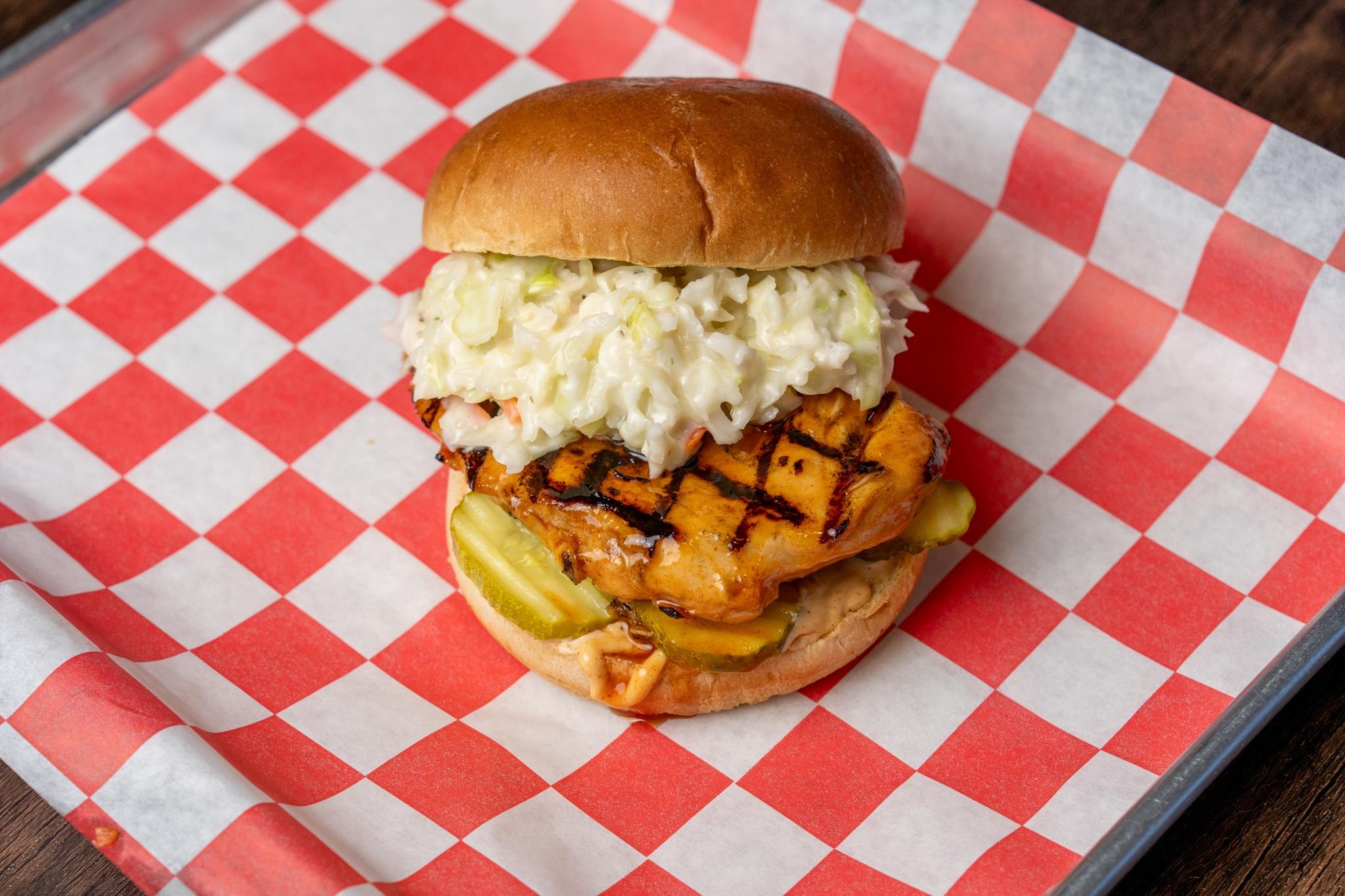 Grilled Nashivlle Style Chicken Sandwich.