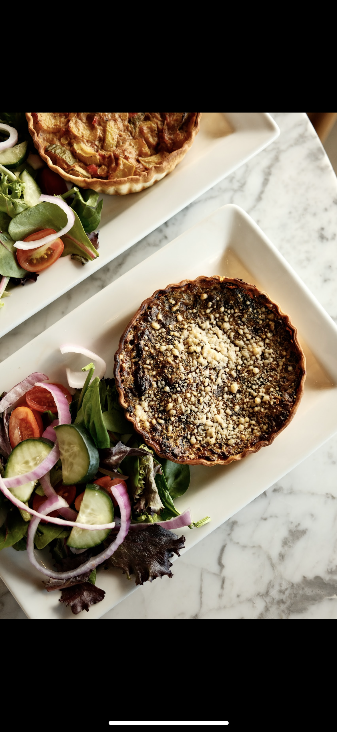 Spinach Quiche.