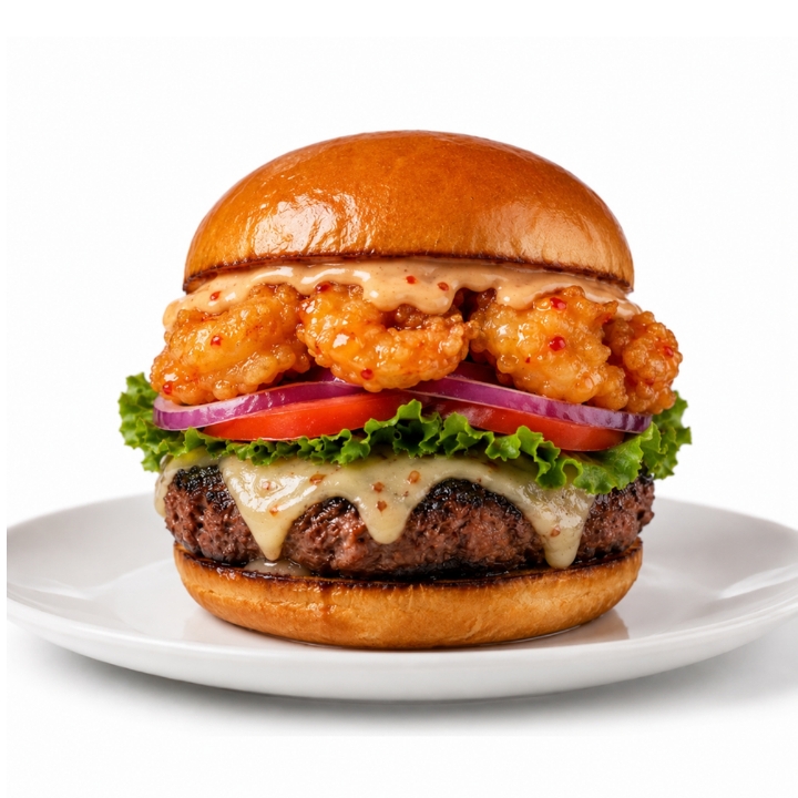 The Surf & Turf Burger.