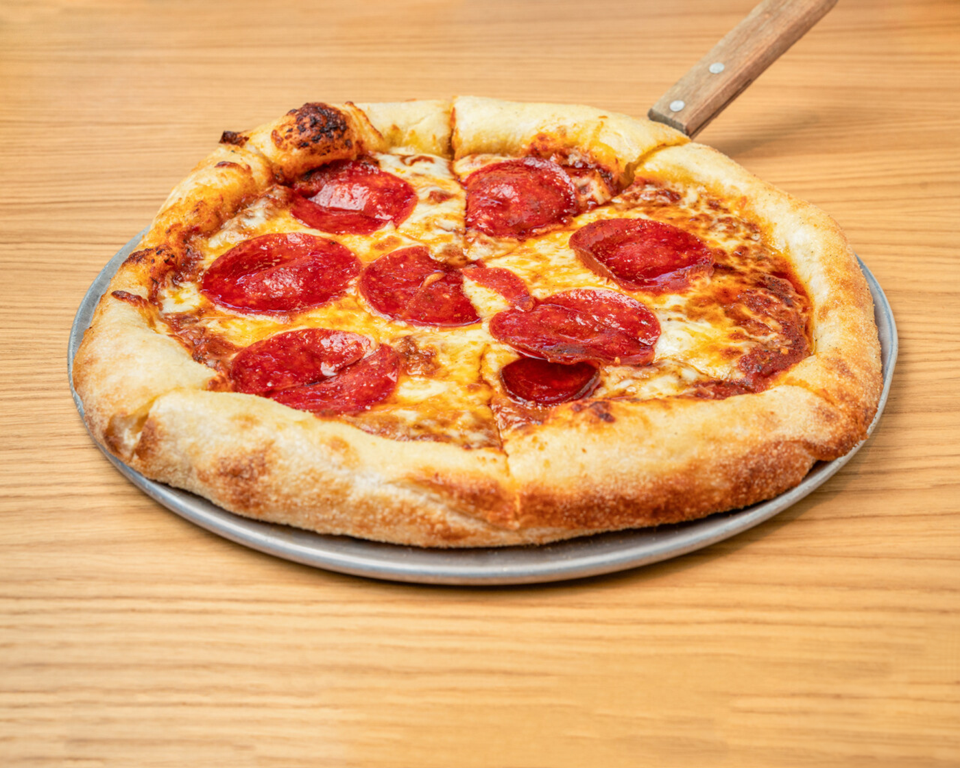 Pepperoni-Honey Pizza.