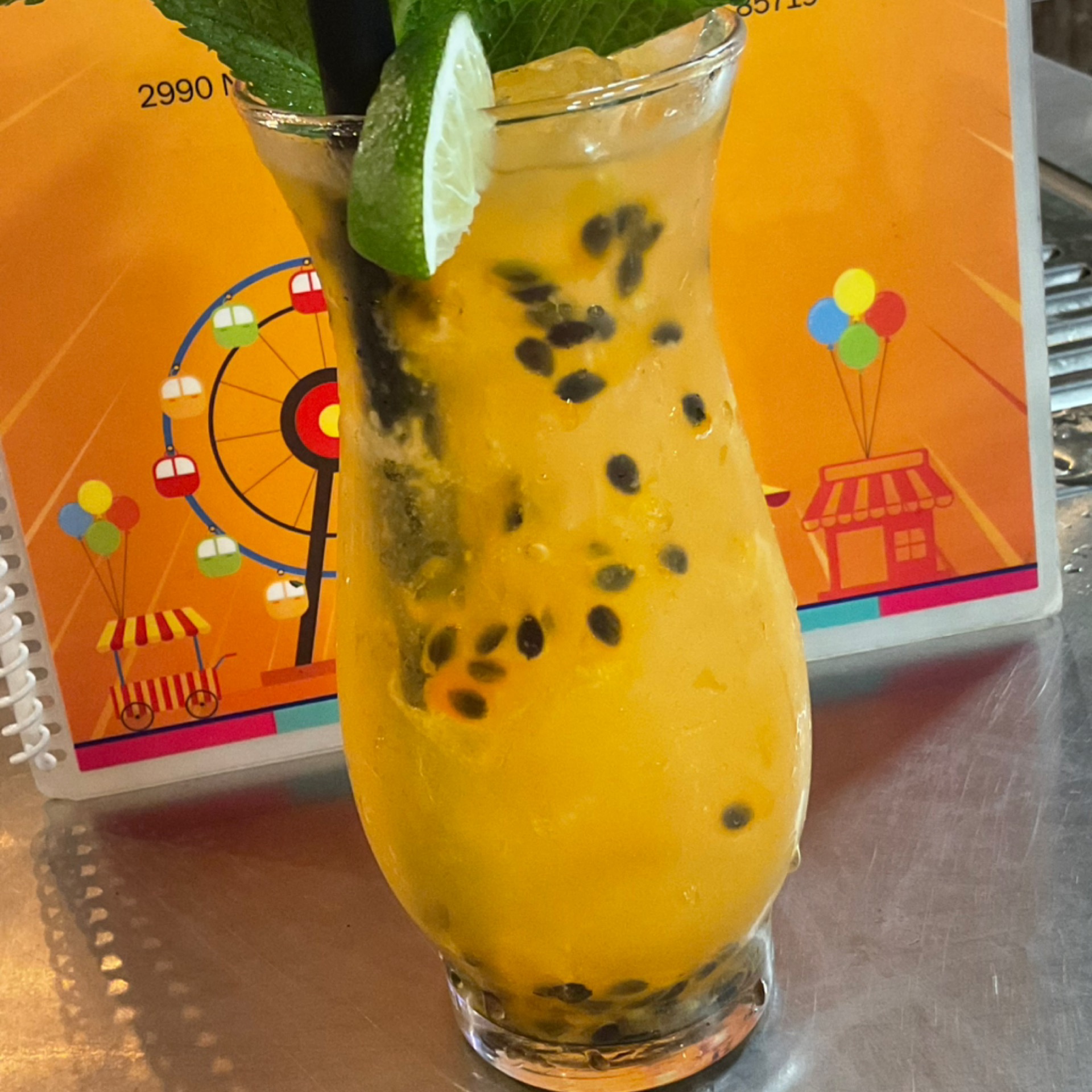 Passion Fruit Lemonade.
